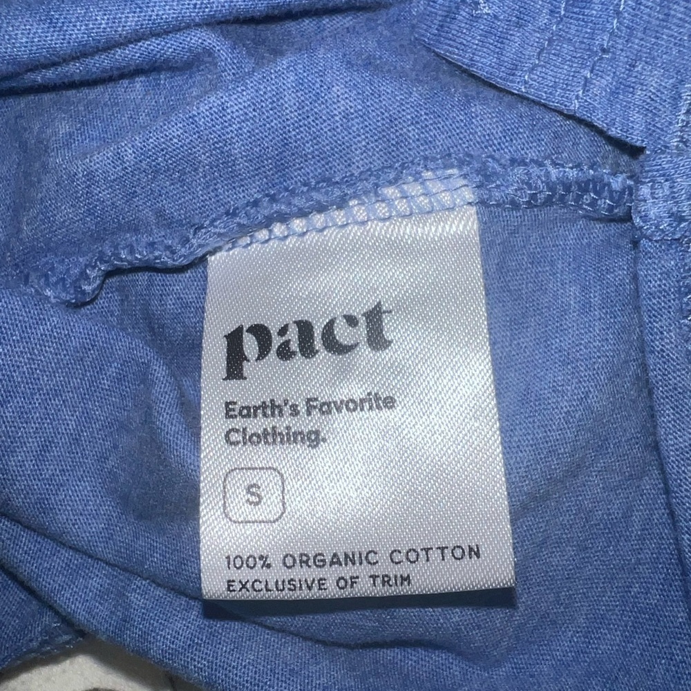 ‼️NWT: Pact Organic Women's Wedgewood Heather Softspun A-Line Tank Dress - S - Picture 4 of 4